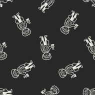 scientist doodle seamless pattern background N2