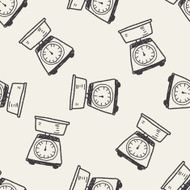 scale doodle seamless pattern background