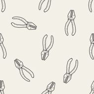 plier doodle seamless pattern background N9