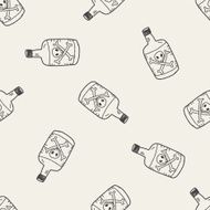 poison doodle seamless pattern background