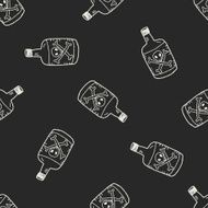 poison doodle seamless pattern background N2