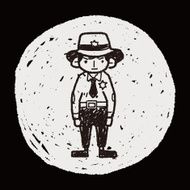 police doodle N15