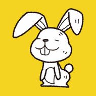 rabbit doodle N13