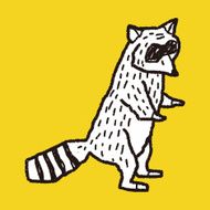 raccoon doodle N5