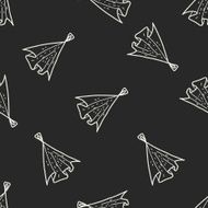 rag doodle seamless pattern background N4