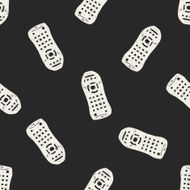 remote control doodle seamless pattern background N2