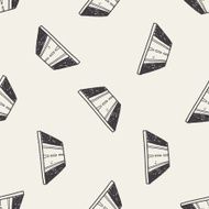 road doodle seamless pattern background
