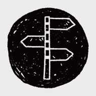 road sign doodle N12