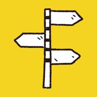 road sign doodle N14