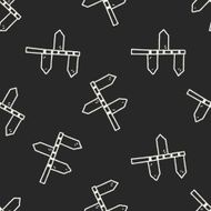 road sign doodle seamless pattern background N3