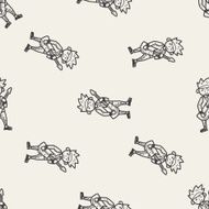 rocker doodle seamless pattern background