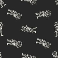 rocker doodle seamless pattern background N2