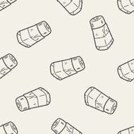 salt pepper doodle seamless pattern background