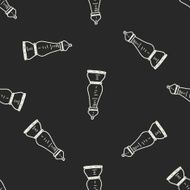salt pepper doodle seamless pattern background N7