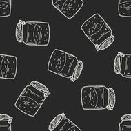 salt pepper doodle seamless pattern background N8