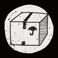 shipping box doodle N78