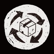 shipping box doodle N80