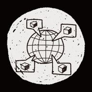 shipping box doodle N81
