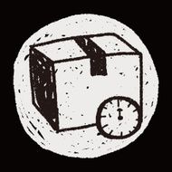 shipping box doodle N85