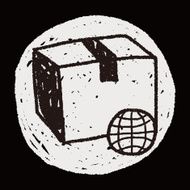 shipping box doodle N86
