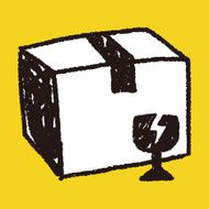 shipping box doodle N112