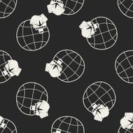 shipping doodle seamless pattern background N2