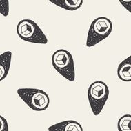 shipping location doodle seamless pattern background N2