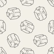 shirt doodle seamless pattern background