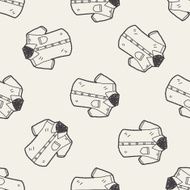 shirt doodle seamless pattern background N2