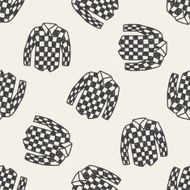 shirt doodle seamless pattern background N3