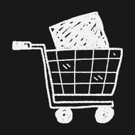 shopping cart doodle N7