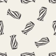 skirt doodle seamless pattern background N5