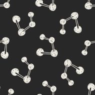 social link doodle seamless pattern background N4