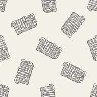 social doodle seamless pattern background