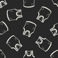 sport vest doodle seamless pattern background N3