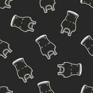 sport vest doodle seamless pattern background N4