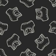 sport vest doodle seamless pattern background N6