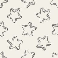 star doodle seamless pattern background