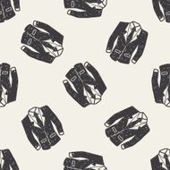 suit doodle seamless pattern background