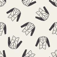 suit doodle seamless pattern background N2