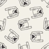 suit doodle seamless pattern background N6