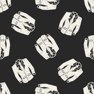 suit doodle seamless pattern background N7
