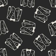 suit doodle seamless pattern background N10