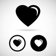 Heart icon great for any use Vector EPS10