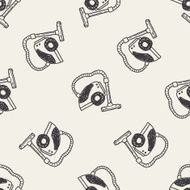vacuum doodle seamless pattern background