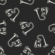 vacuum doodle seamless pattern background N4