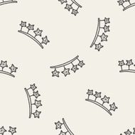birthday hanging doodle drawing seamless pattern background N7