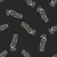 toothpaste doodle seamless pattern background N2