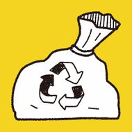 trash bag doodle N13