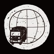 truck shipping doodle N10
